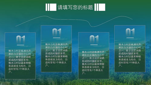綠色商務風生態(tài)農(nóng)業(yè)旅游項目合作運營策劃與PPT設(shè)計全案